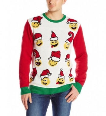 Ugly Christmas Sweater Emoji White