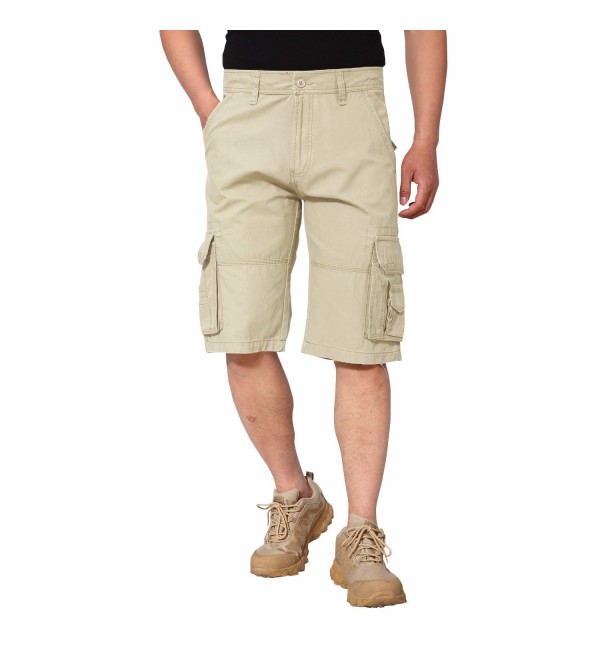 EKLENTSON Dungarees Casual Cargo Shorts