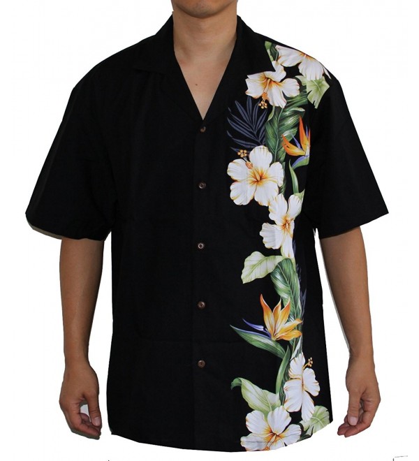 HAWAIIAN MENS PARADISE SHIRT BLACK