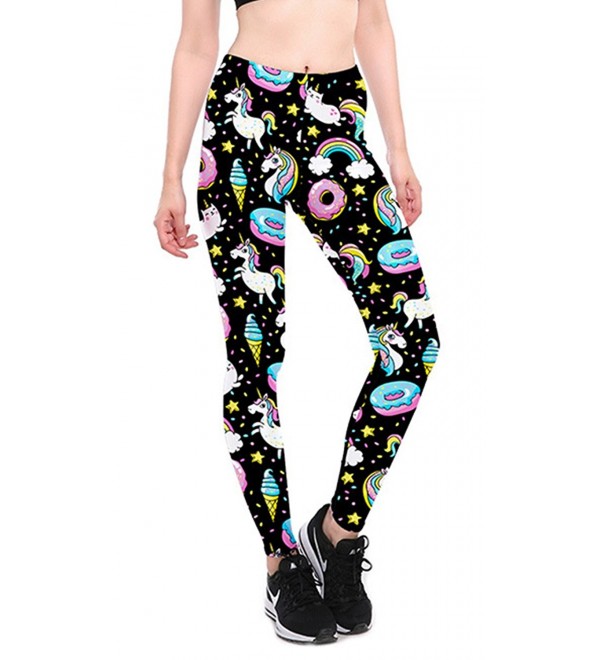 Tamskyt Full Length Leggings Stretchy Unicorns