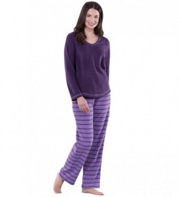 PajamaGram Fleece Pajamas Sleeve V Neck