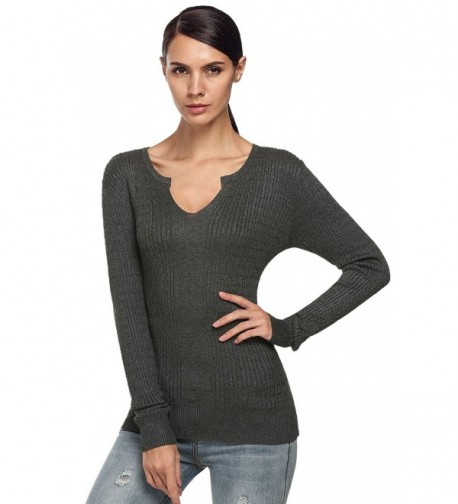 ANGVNS Womens Casual Pullover Sweater