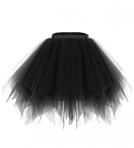 Bridesmay Womens Vintage Petticoat Black