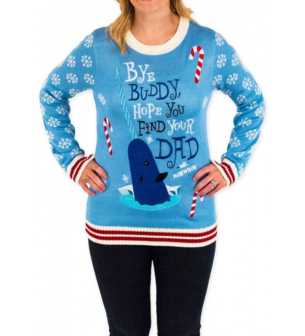 Holiday Narwhal Christmas Sweater Festified