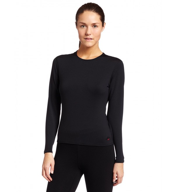 Women's Micro-Elite Chamois 8K Crew Neck Top - Black - C4111BSUK2F