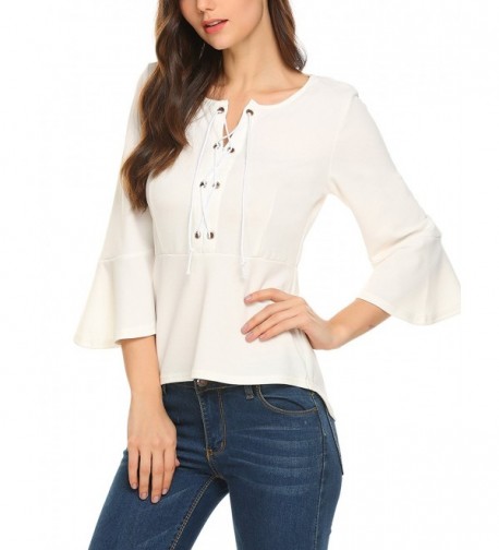 Venena Womens Ruffle Sleeve Casual