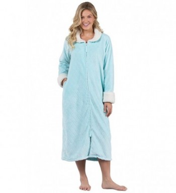 PajamaGram Womens Fleece Front Robe