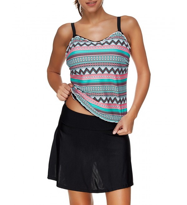 Tempt Me Tankini Skirted Swimdress