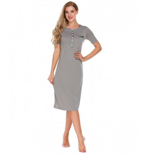 Lamore Womens Sleepwear Sleepshirt Nightgown