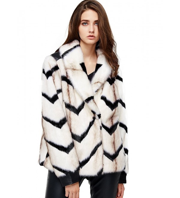 Escalier Womens Winter Fluffy Outerwear