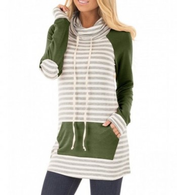 Gemijack Womens Casual Sleeve Striped