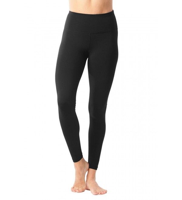 High Waist Power Flex Legging - Tummy Control - Black - CC126YB3H9B