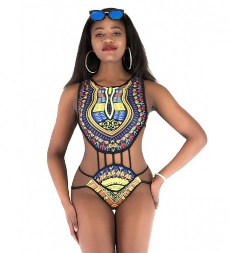 GOBLES Tankini Swimsuits African Printed