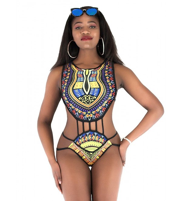GOBLES Tankini Swimsuits African Printed