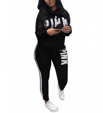 DingAng Letter Outfits Jumpsuit Sweatsuit