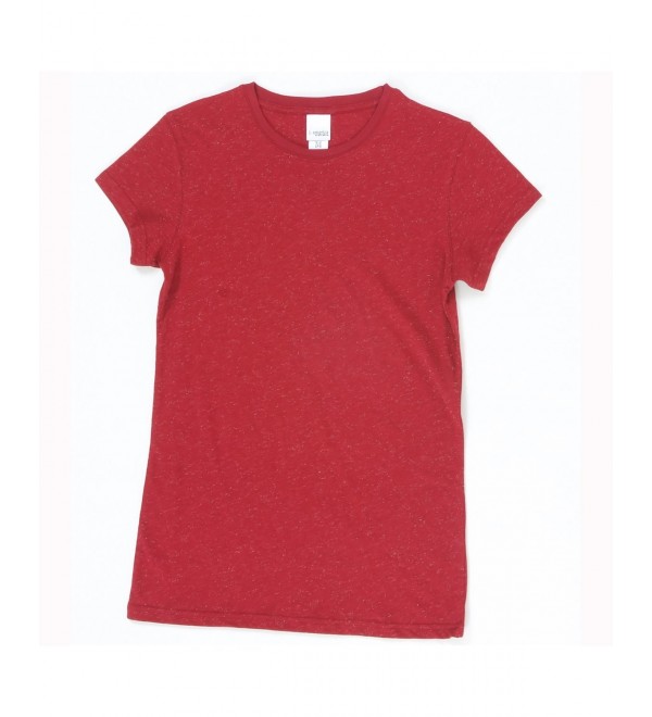 Ladies Crew Neck T Shirt Cardinal