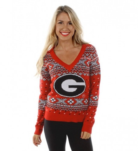 Womens University Georgia Sweater Small