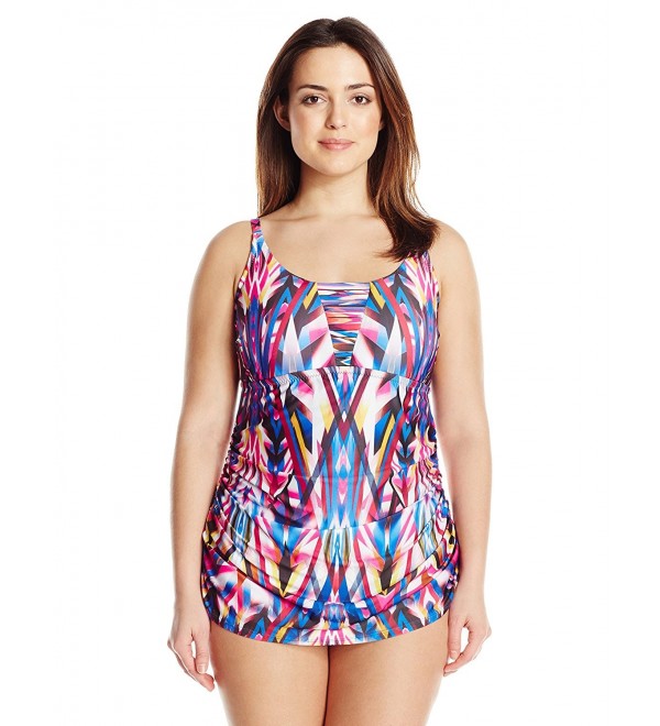 BECCA ETC Plus Size Shirred Side Reinforced