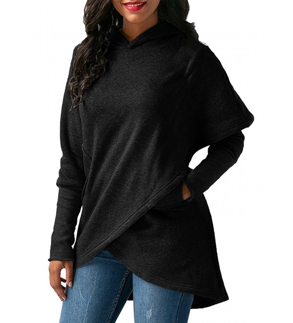 Umeko Sweatshirts Asymmetric Pullover Hoodies