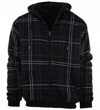 Zipper Fleece Hoodie Designs 91001 Black