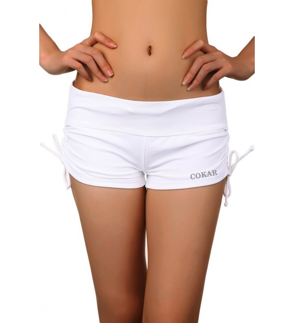 Cokar Solid White Swimwear Bottoms